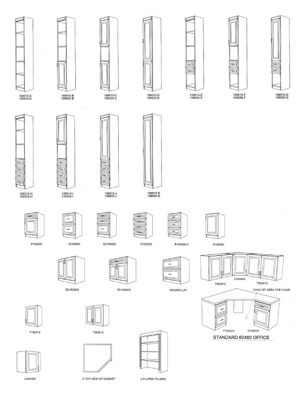 standard cabinet dimensions
